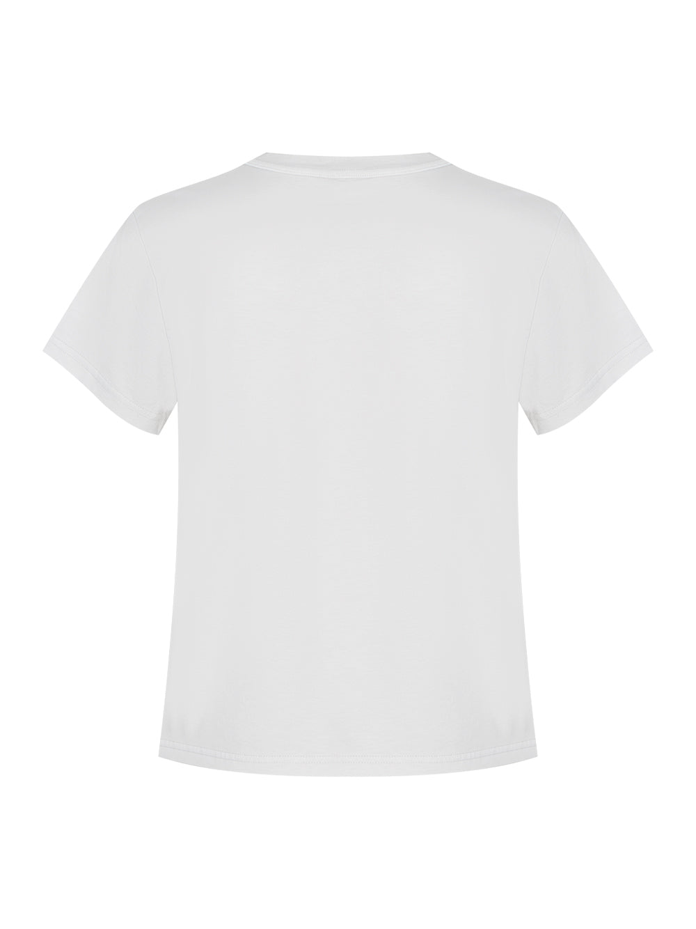 Distressed Logo Shrunken Tee (Dirty White)