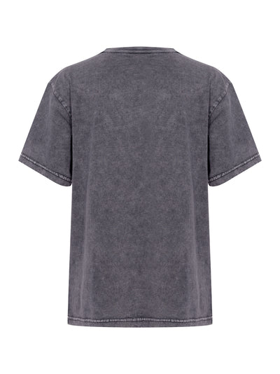 Women Cotton-Jersey Logo Tee (Washed Granite)