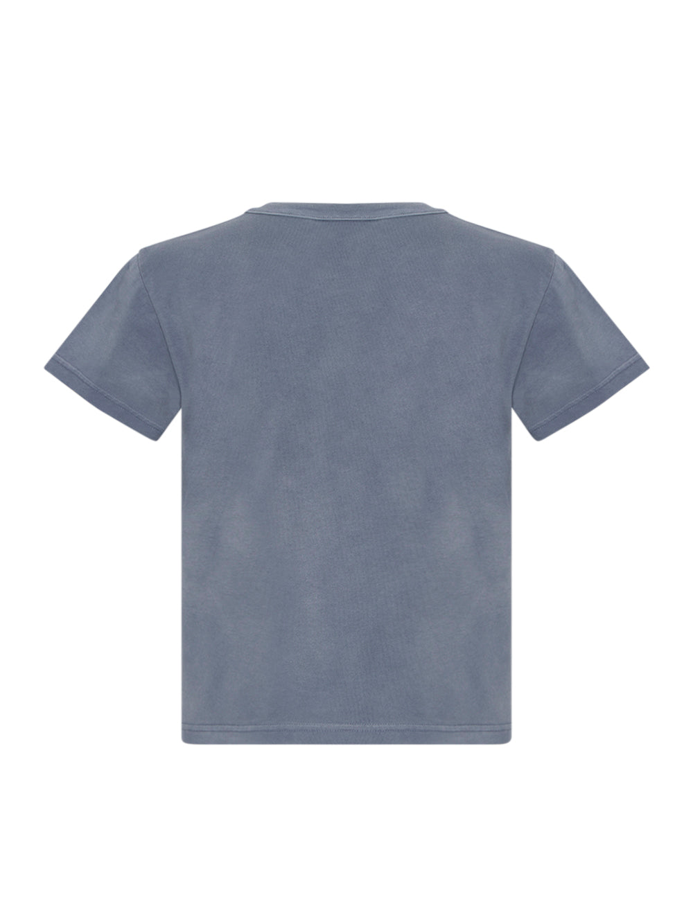 Women Puff Logo Shrunken Tee In Cotton Jersey (Washed Blue Ink)