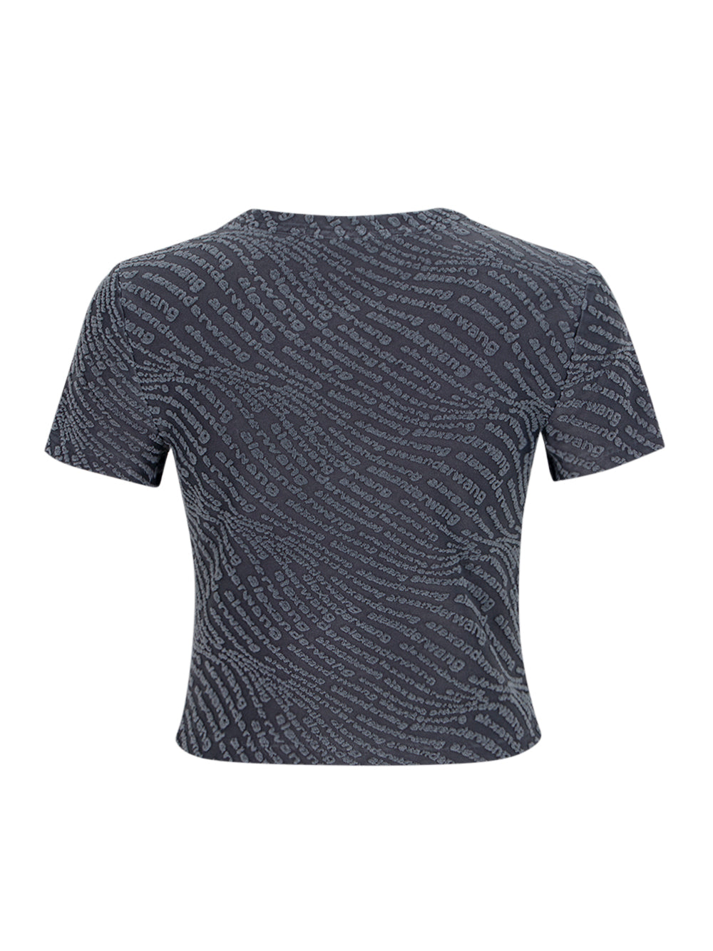 Logo Jacquard Short Sleeve Baby Tee (Graphite)