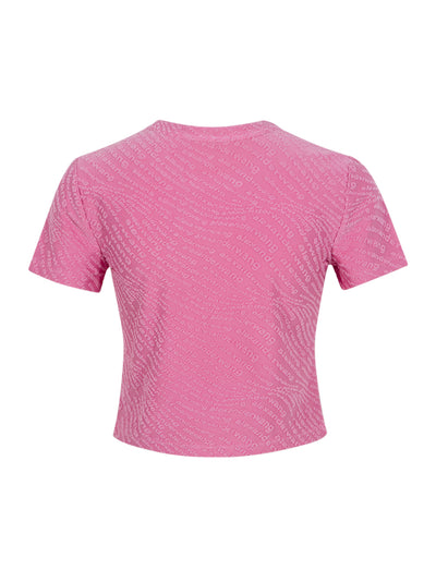 Logo Jacquard Short Sleeve Baby Tee (Lotus)