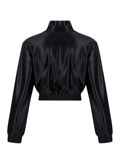 Shrunken Zip-Up Jacket (Black)