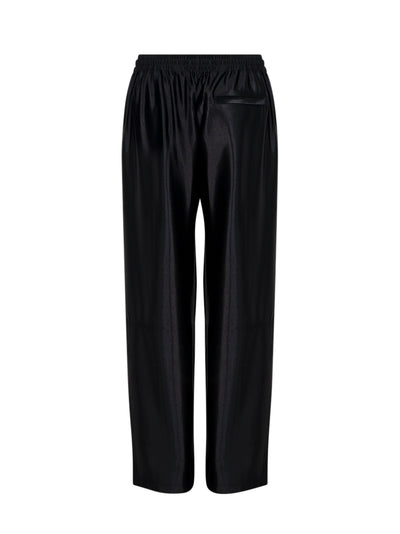 Satin Faille Sweatpants (Black)