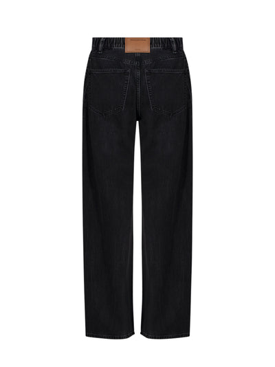 Logo-Embossed Balloon Jeans (Grey Aged)
