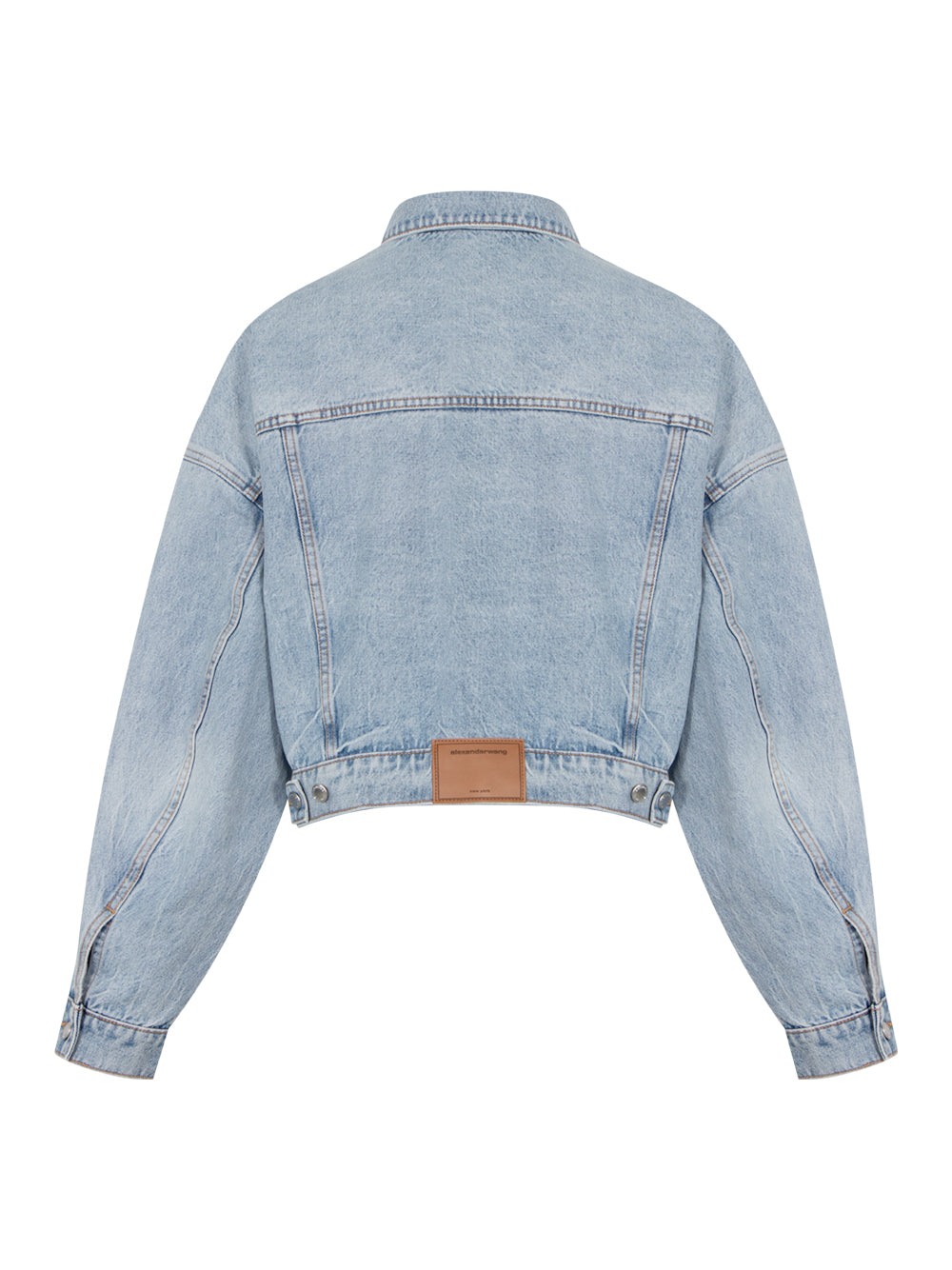 Regen Indigo Denim Clip Trucker Jacket (Vintage Bleach Blue)