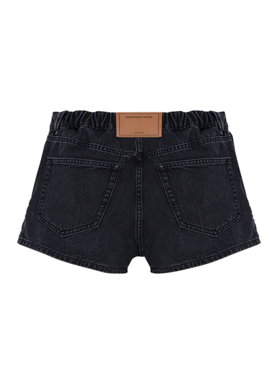 Women Logo-Embossed Marathon Shorts (Grey Aged)