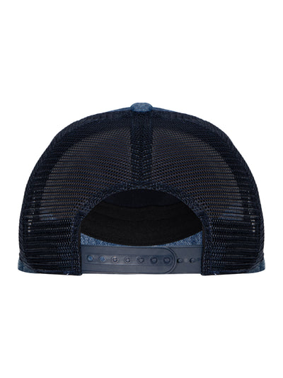 Blade Logo-Embroidered Trucker Hat (Medium Indigo)