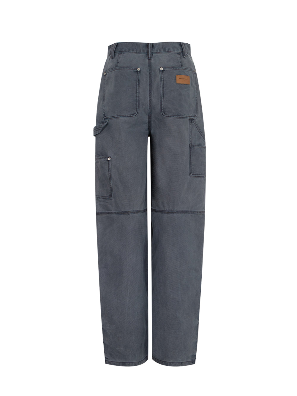 High Waisted Workwear Carpenter Pants (Mirage Grey)