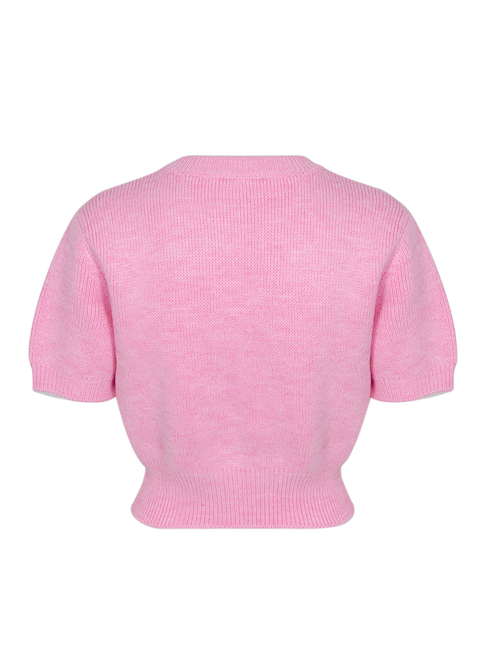 Debossed Stacked Logo Short Sleeve Tee Prism Pink