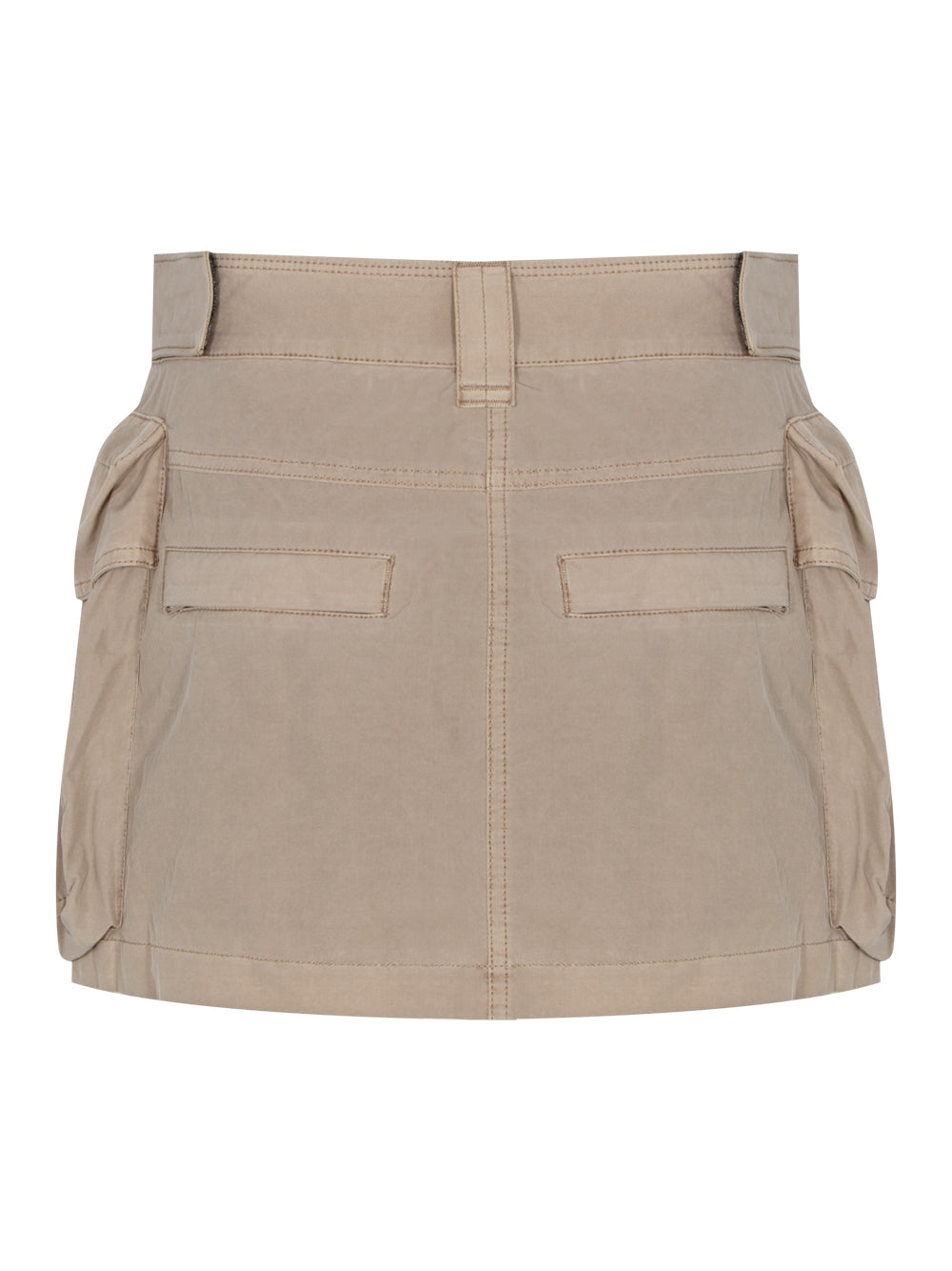 Cargo Mini Skirt With Oversized Pockets (Safari)