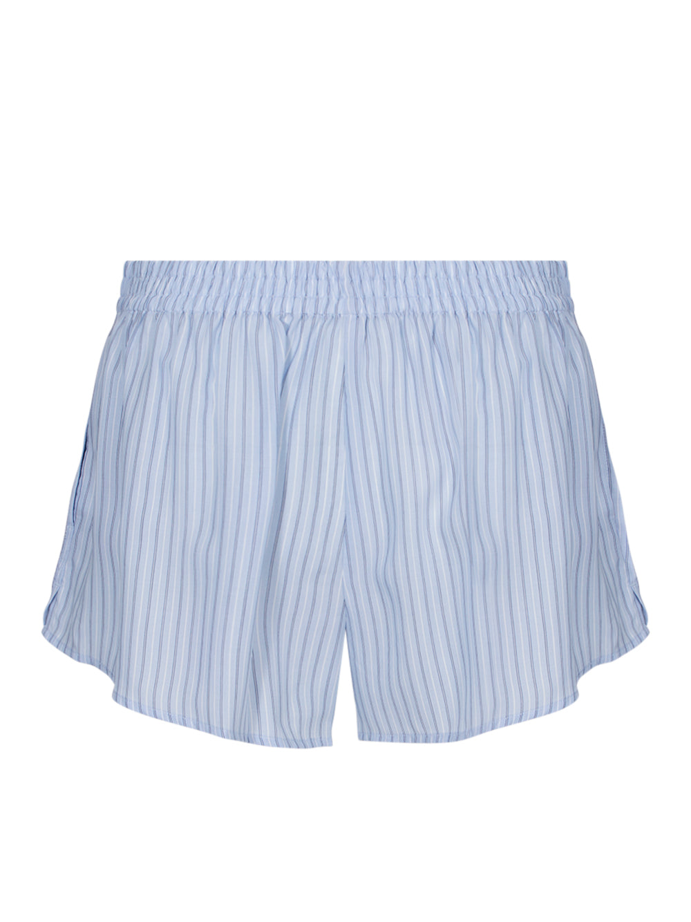 Women Mid-Rise Boxer Shorts Oxford (Blue Multi)