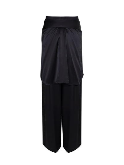 Charmeuse Pre-Styled Boxer Pant (Black)
