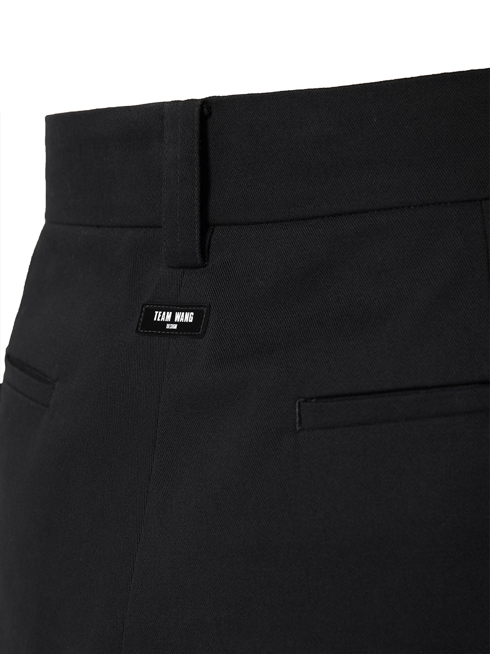 Washed Canvas Trouser Black