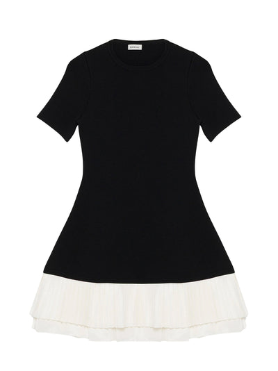 Lorin S/s Mini Dress Black Multi