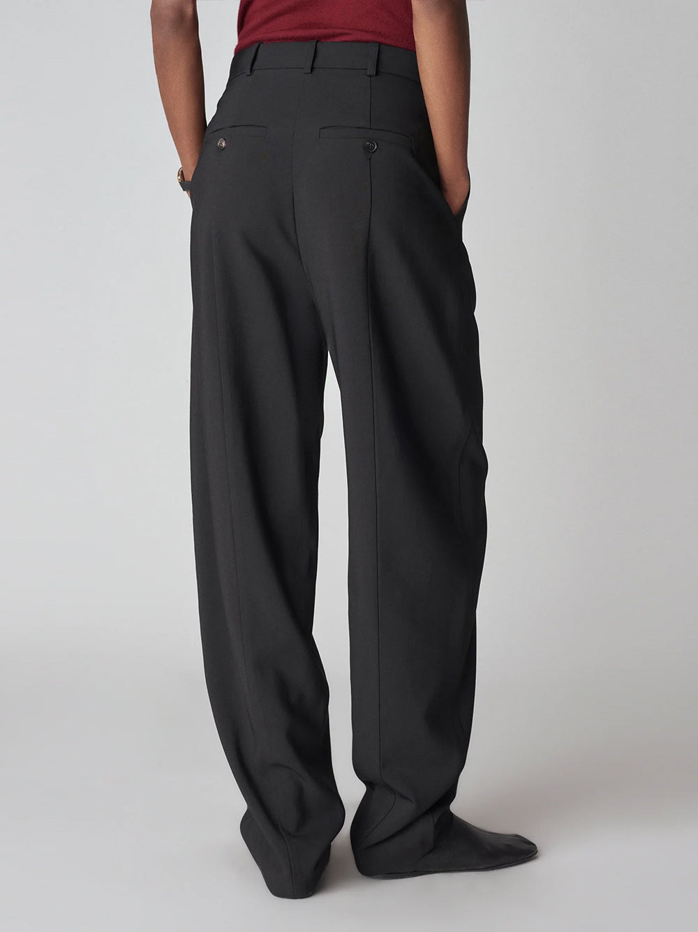 Pleated Trouser Black