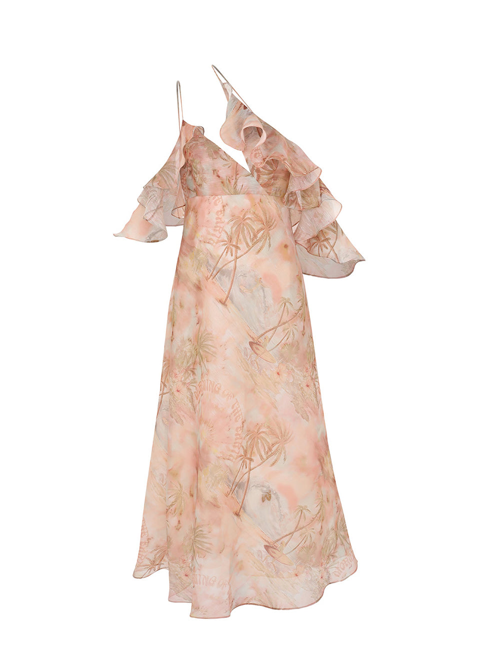 Illuminate Flutter Slip Dress Guava Paradise