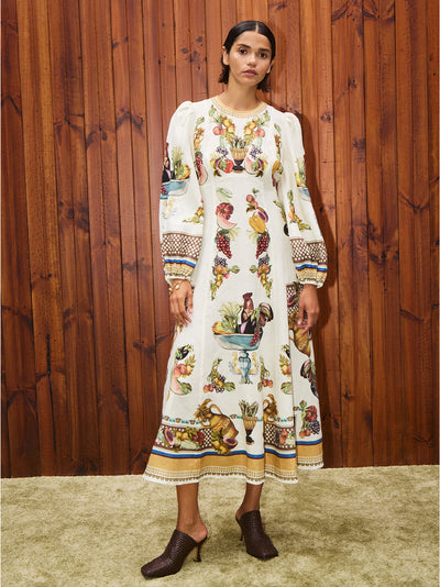 Mercado Midi Dress Multi