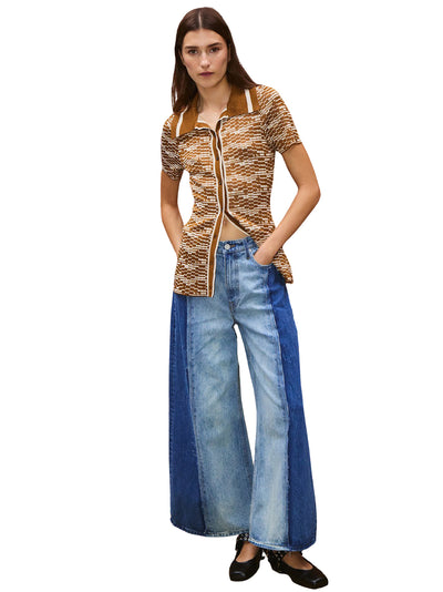 Jacones Spliced Denim Jean Indigo