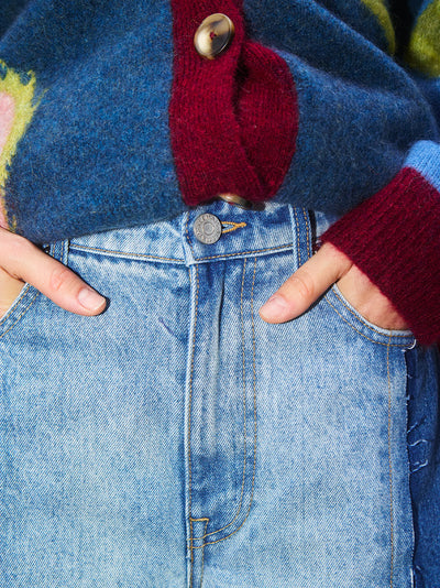 Jacones Spliced Denim Jean Indigo