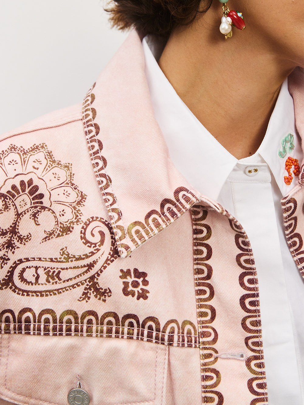 Akia Denim Jacket Pink