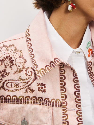 Akia Denim Jacket Pink