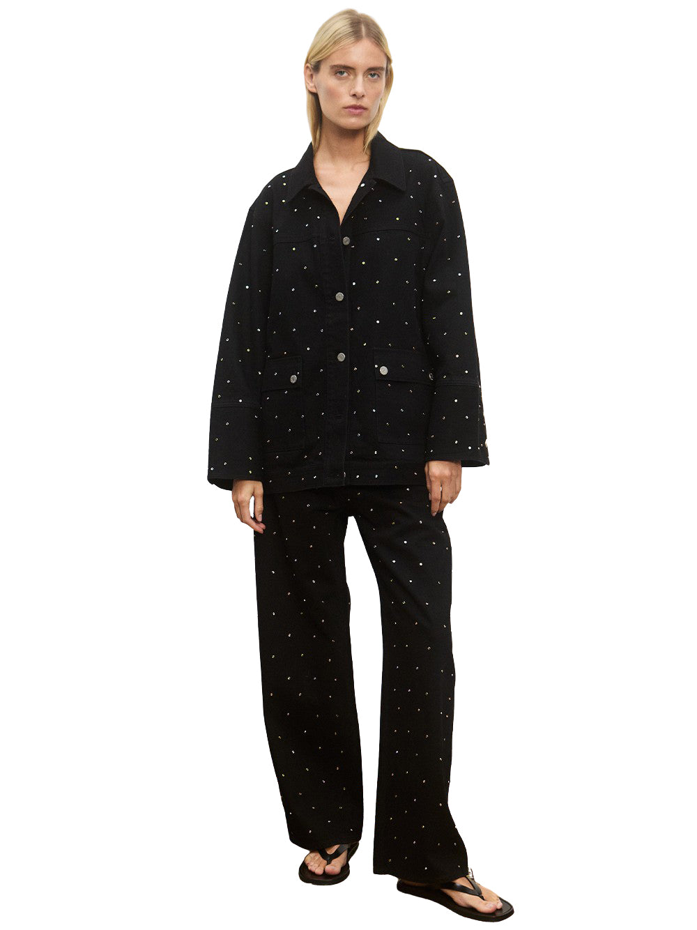 Simona Mid Rise Denim Jean Black