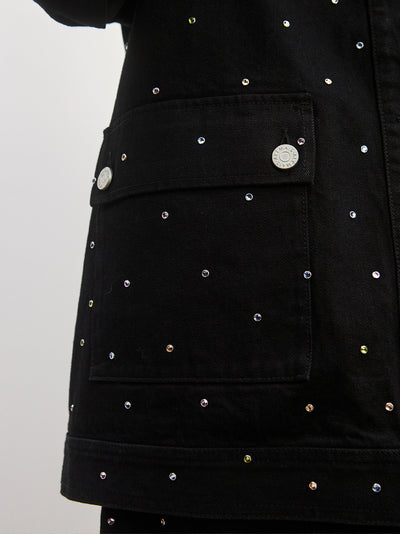 Simona Mid Rise Denim Jean Black