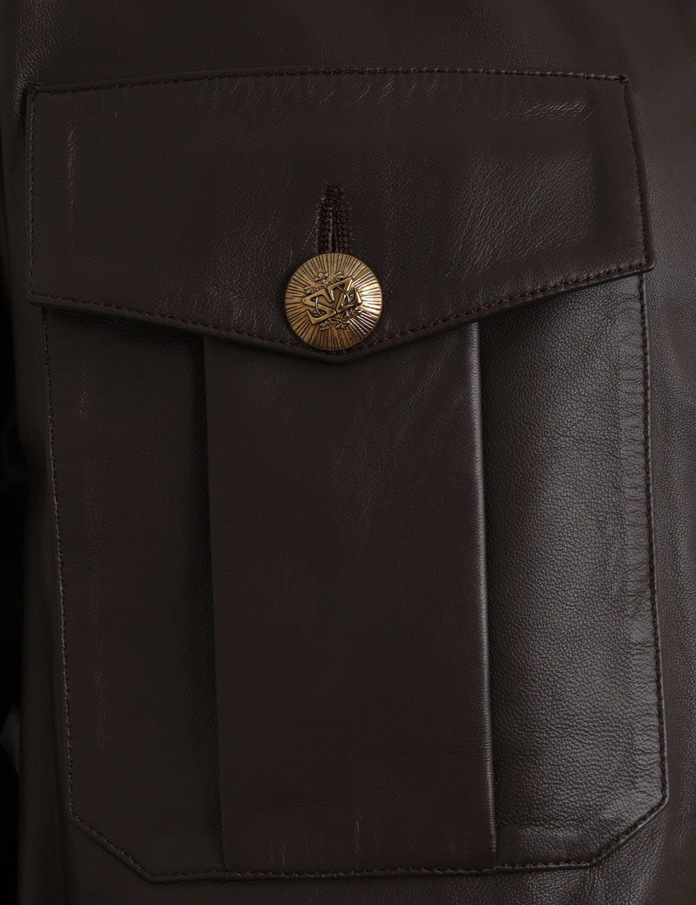 Luminosity Leather Shirt Espresso