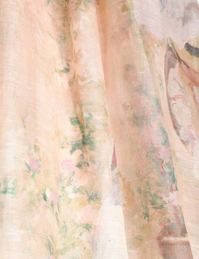 Lyrical Corded Lace Gown Cream