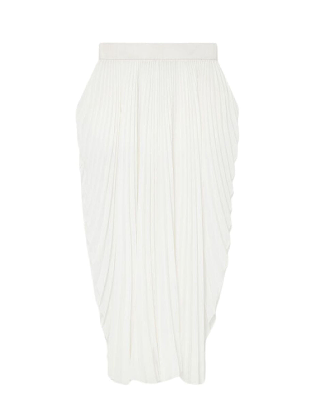 Pleated Skirt White