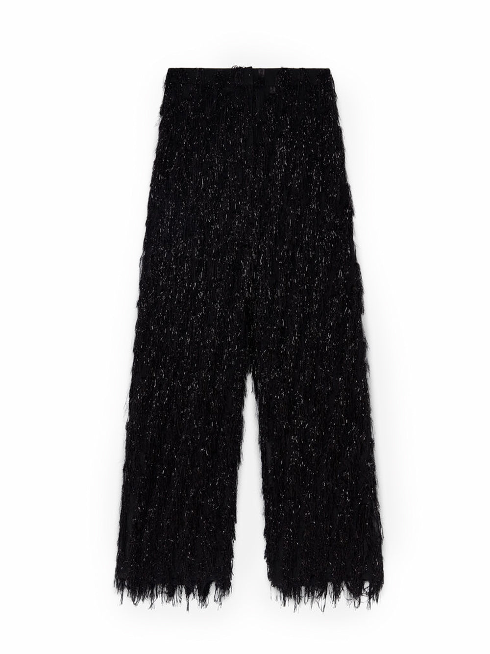 Tinsel Detailed Loose Pants Black