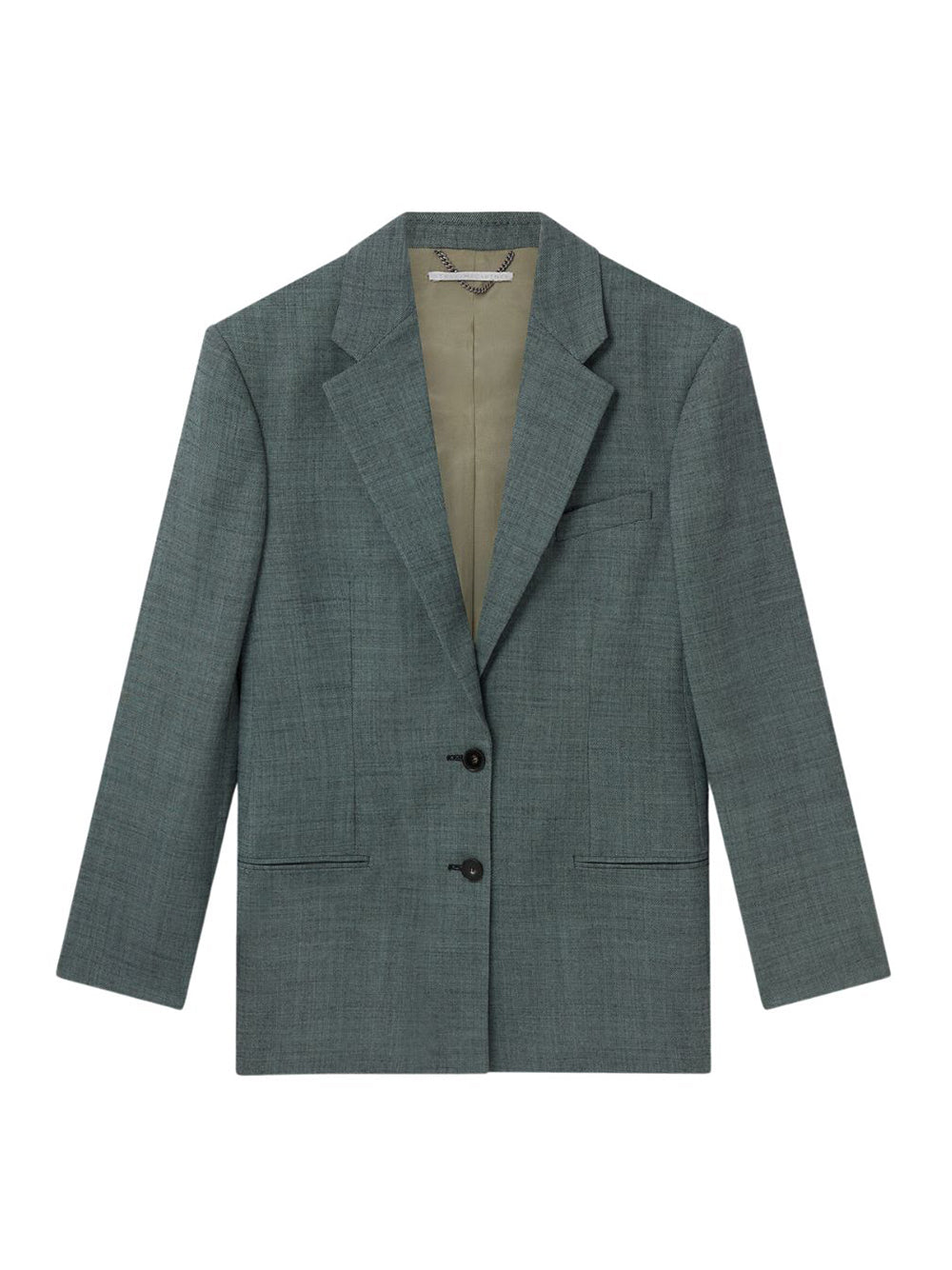 Wool Mouline Oversized Blazer (Pistachio)