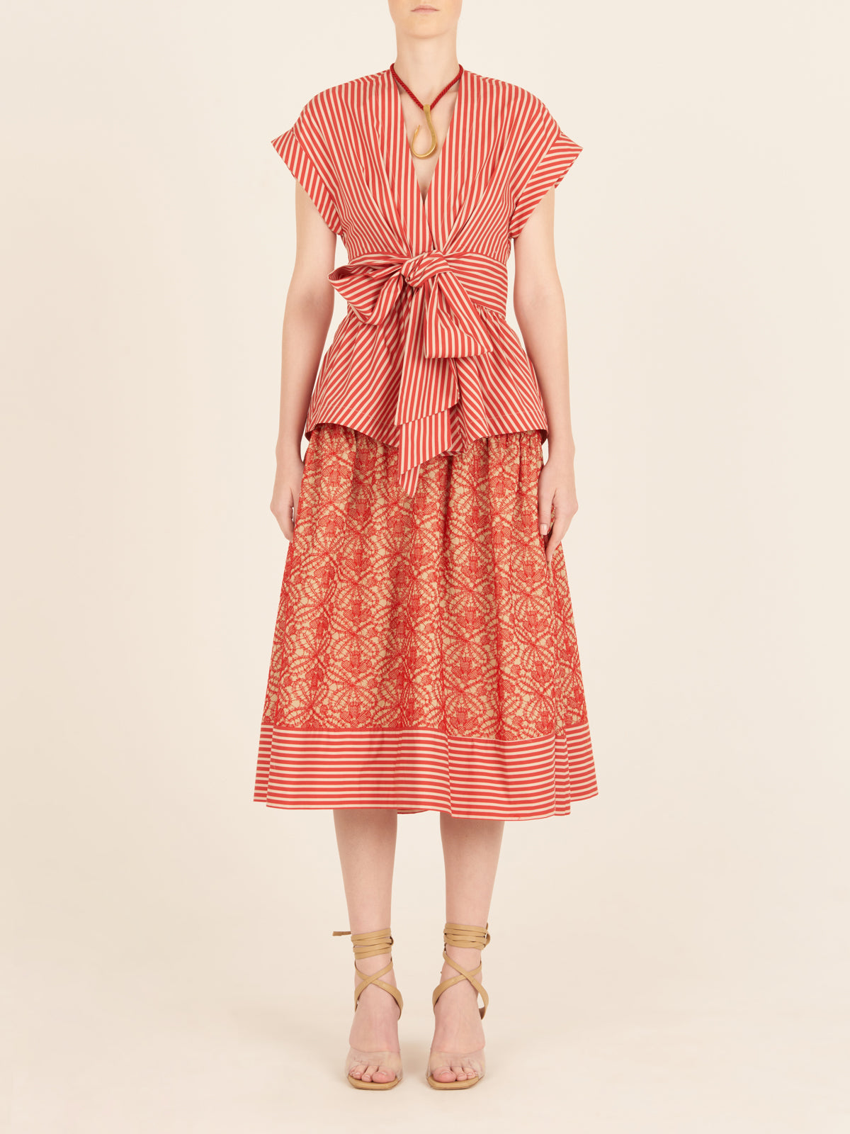 Adalet Skirt Red Willow Lace
