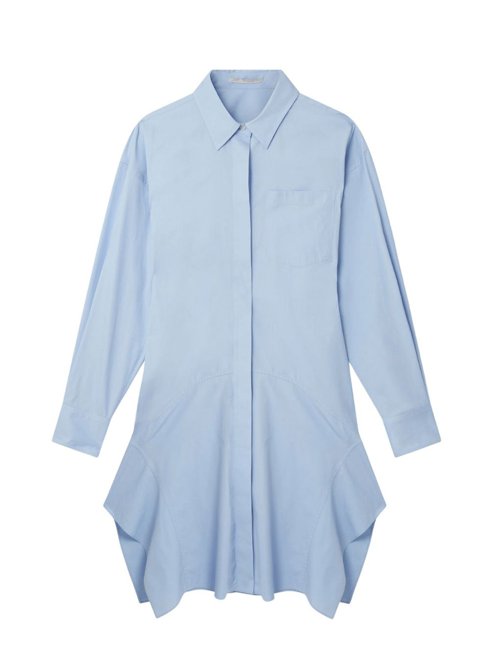 Banana Sleeve Shirt Dress (Sky Blue)