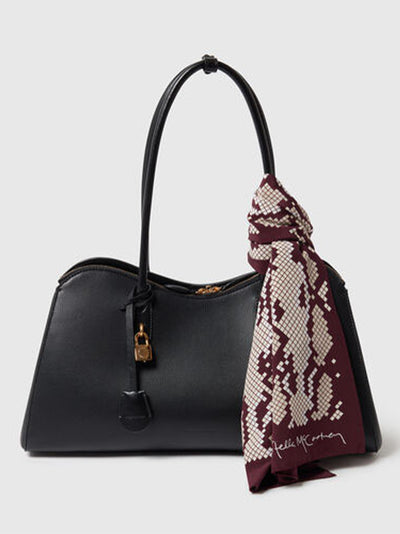 Snake Print Square Scarf Natural