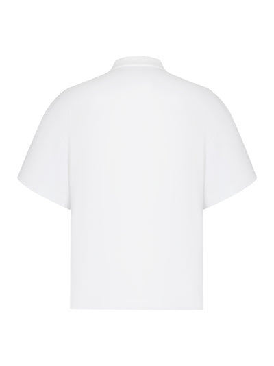 Short Sleeve Polo Tee (Vintage White)
