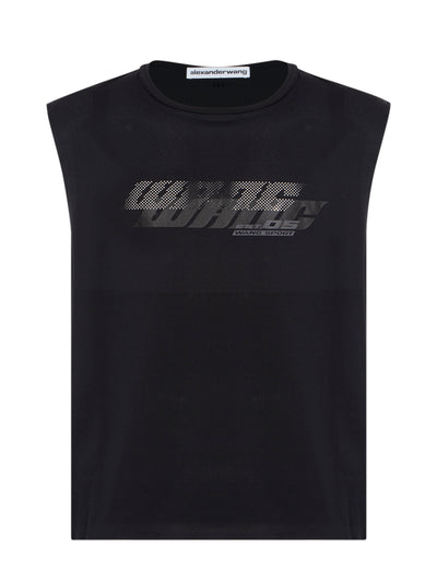 Muscle Tank W/ Graphic Logo Black