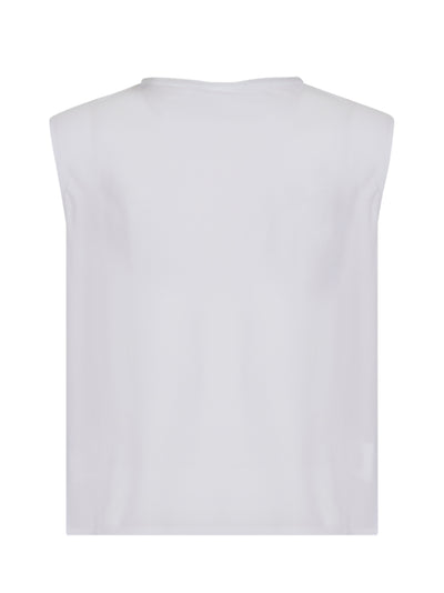 Muscle Tank W/ Graphic Logo White