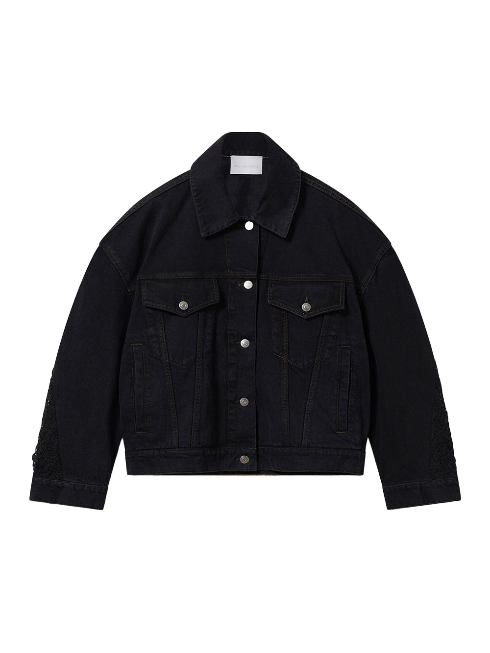 Denim Lace Jacket Black / Black