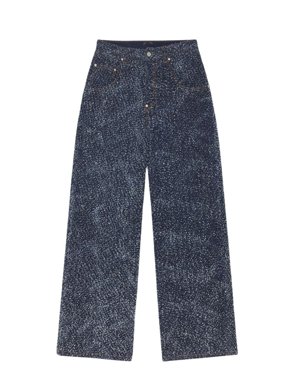 Boucle Denim Loose Jeans Blue Boucle