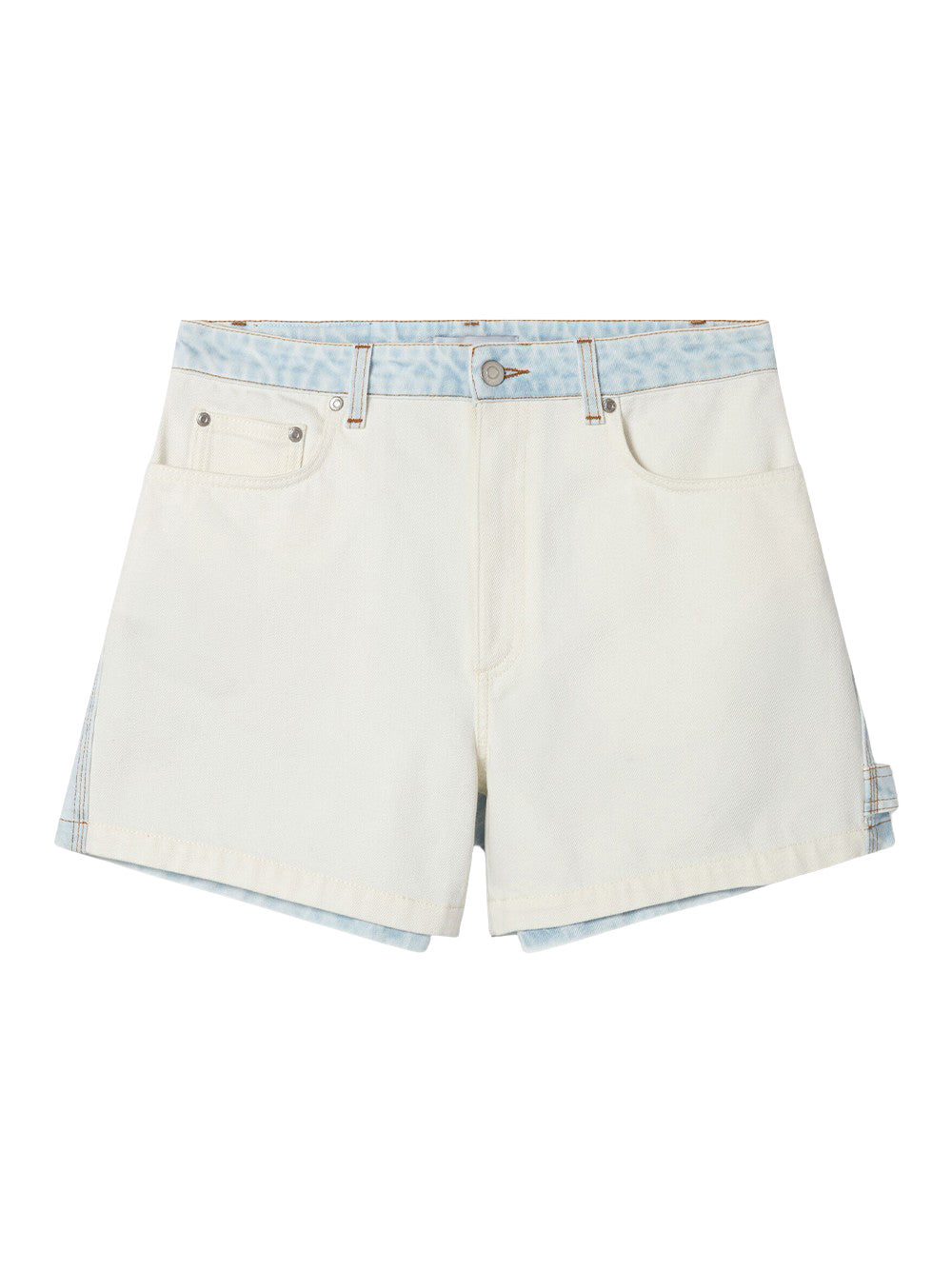 Blue White Denim Short White/blue