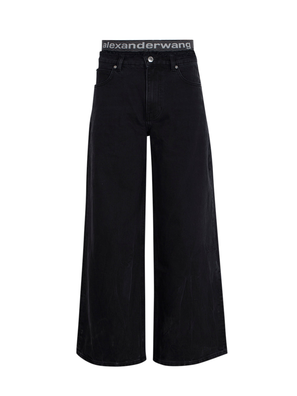 Pre-styled Jean Faded Black