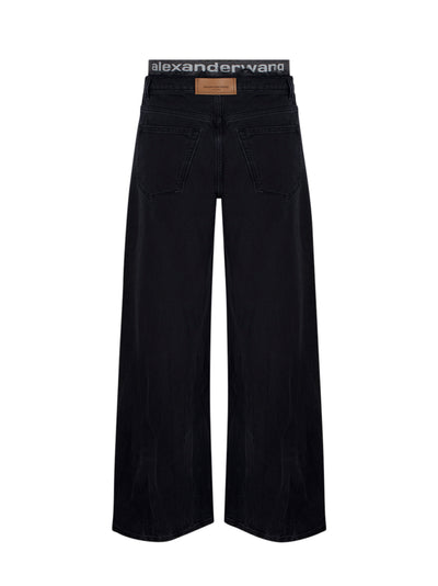 Pre-styled Jean Faded Black