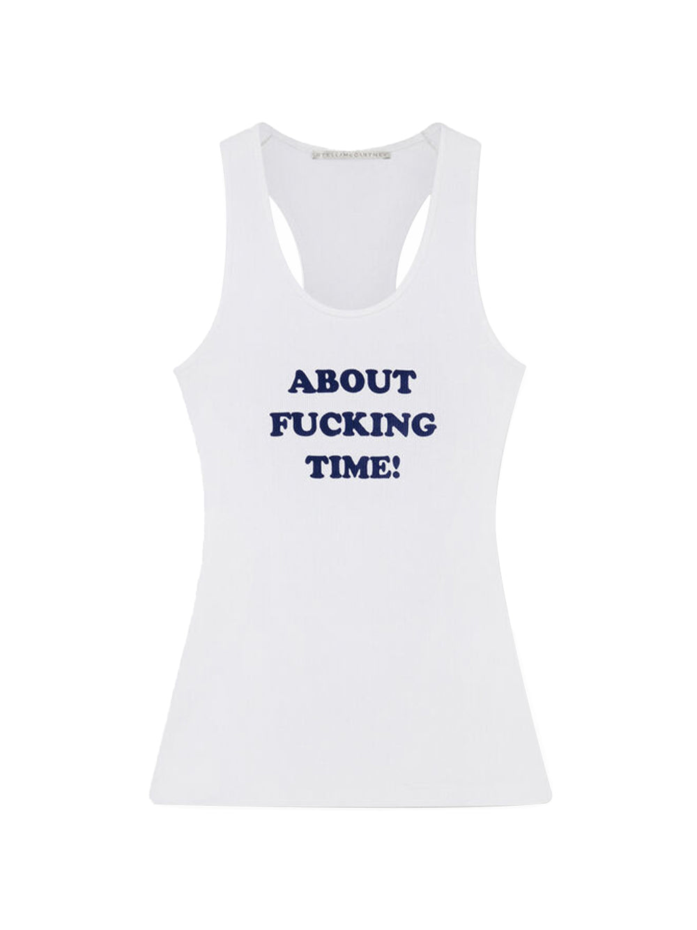 About F* Time Tank Top White/Blue