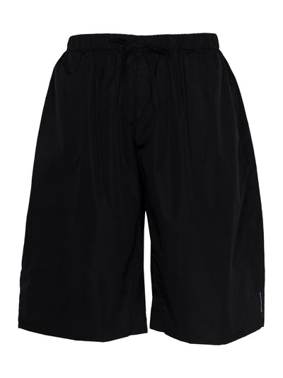 Pull On Shorts W/ Drawstring Black
