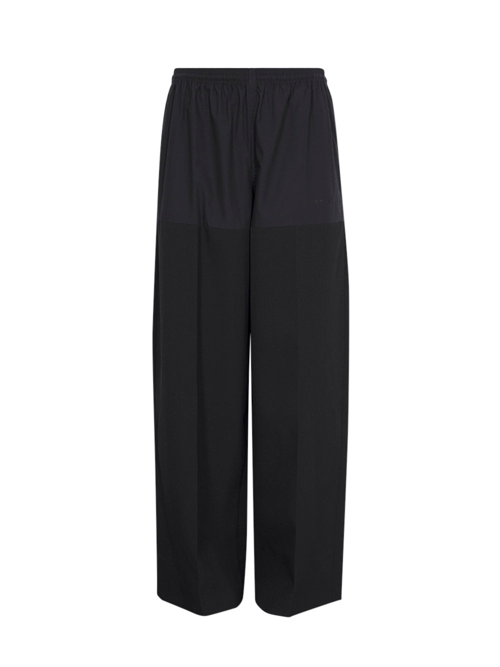 Mid-Rise Boxer Panel Pant Relaxed (Black)
