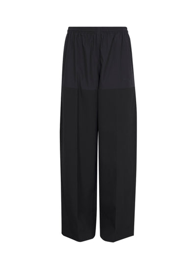 Mid-Rise Boxer Panel Pant Relaxed (Black)