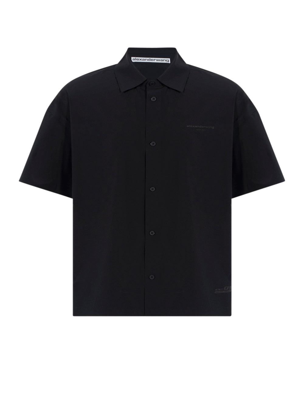 Tech Short Sleeve Button Up Black