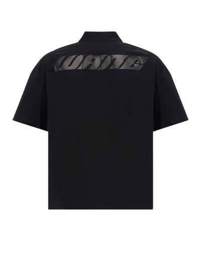Tech Short Sleeve Button Up Black
