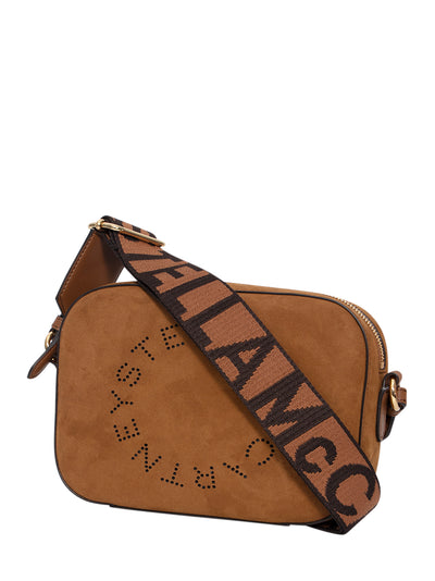 Logo Crossbody Camera Bag (Suede Brandy)